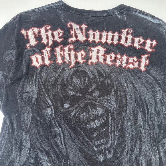 Iron Maiden The Number Of The Beast AOP Band Tee L - Picture 4 of 6